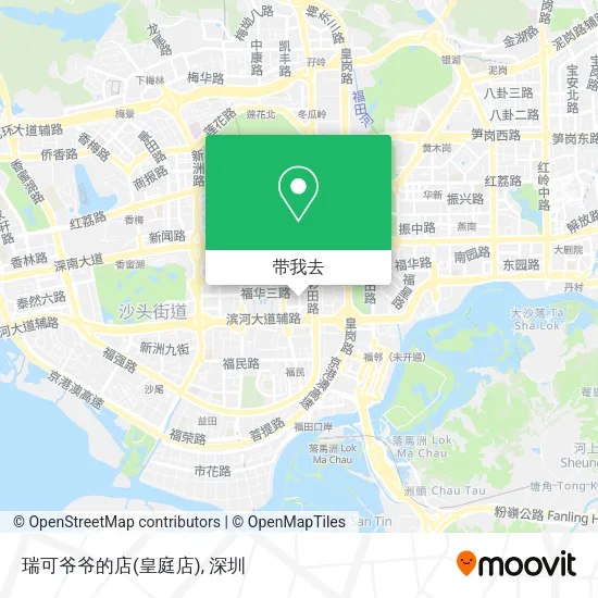 瑞可爷爷的店(皇庭店)地图