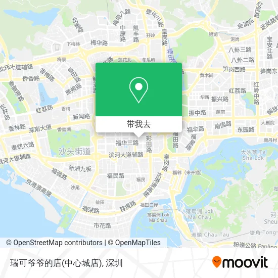 瑞可爷爷的店(中心城店)地图