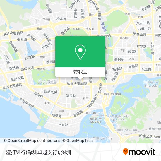 渣打银行(深圳卓越支行)地图