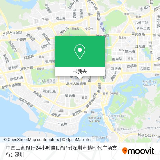 中国工商银行24小时自助银行(深圳卓越时代广场支行)地图