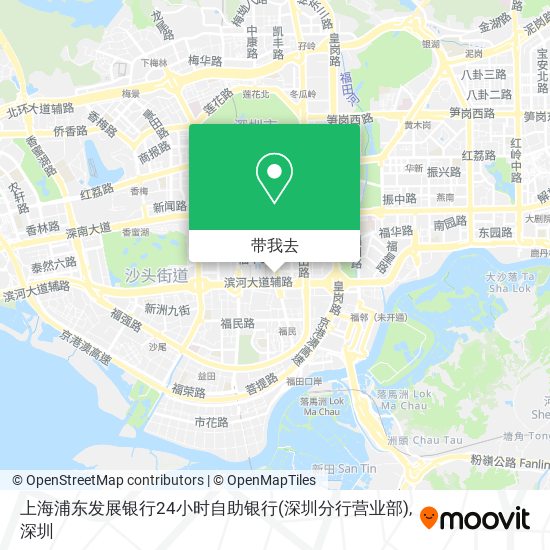 上海浦东发展银行24小时自助银行(深圳分行营业部)地图