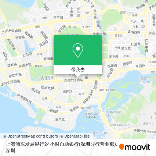 上海浦东发展银行24小时自助银行(深圳分行营业部)地图