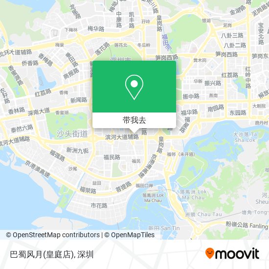 巴蜀风月(皇庭店)地图
