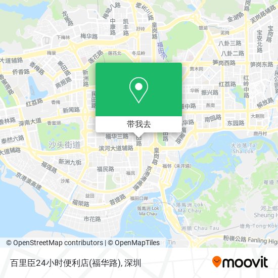 百里臣24小时便利店(福华路)地图