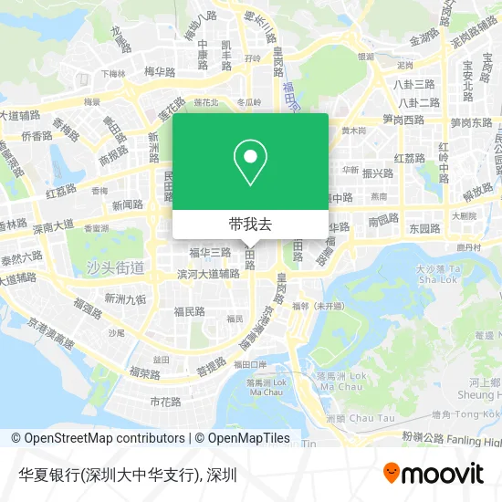 华夏银行(深圳大中华支行)地图