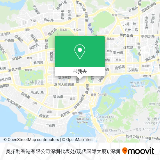 奥拓利香港有限公司深圳代表处(现代国际大厦)地图