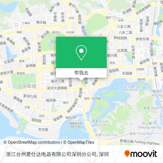 浙江台州爱仕达电器有限公司深圳分公司地图