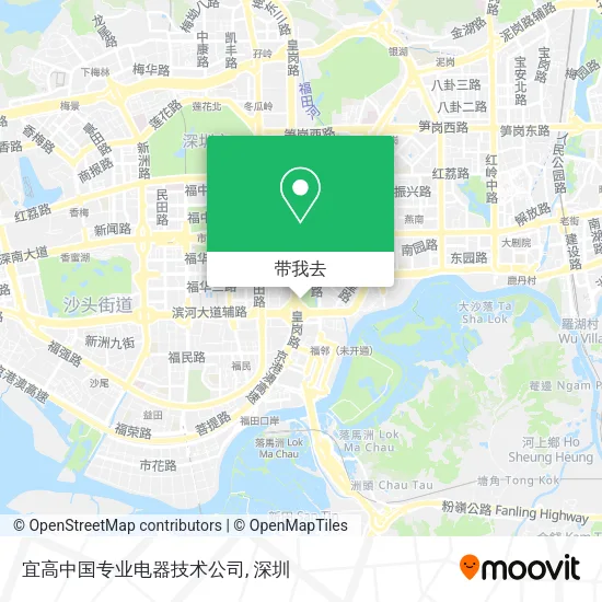 宜高中国专业电器技术公司地图