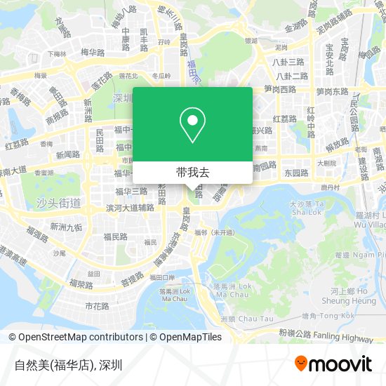 自然美(福华店)地图