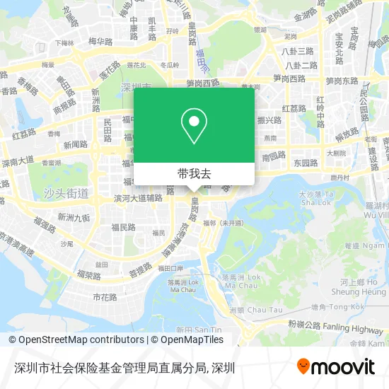 深圳市社会保险基金管理局直属分局地图