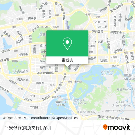 平安银行(岗厦支行)地图