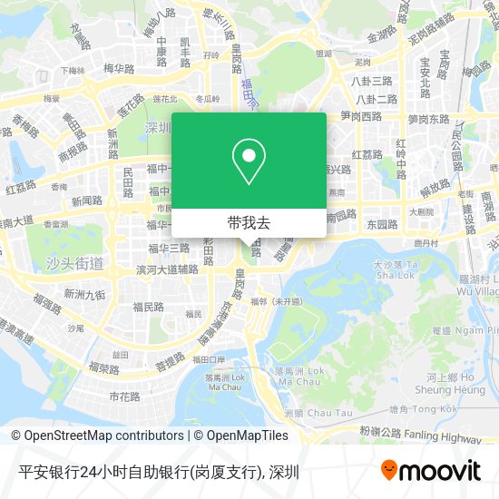 平安银行24小时自助银行(岗厦支行)地图