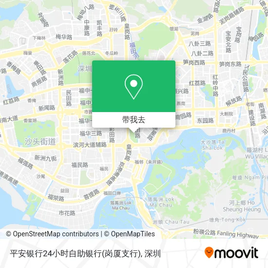 平安银行24小时自助银行(岗厦支行)地图