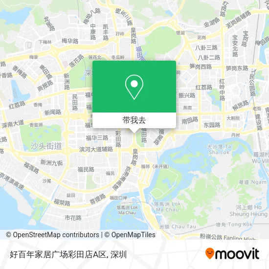 好百年家居广场彩田店A区地图