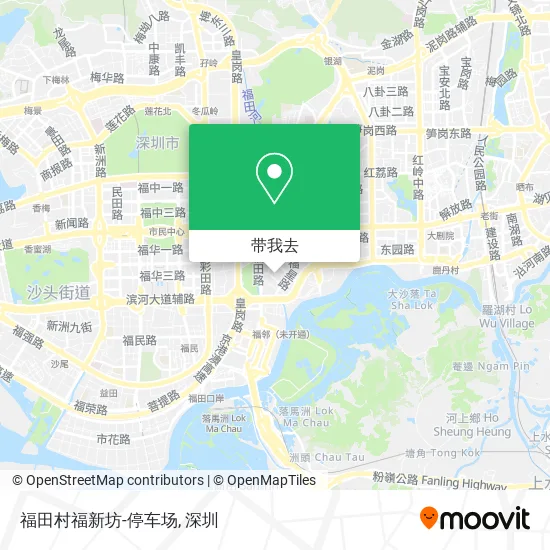 福田村福新坊-停车场地图