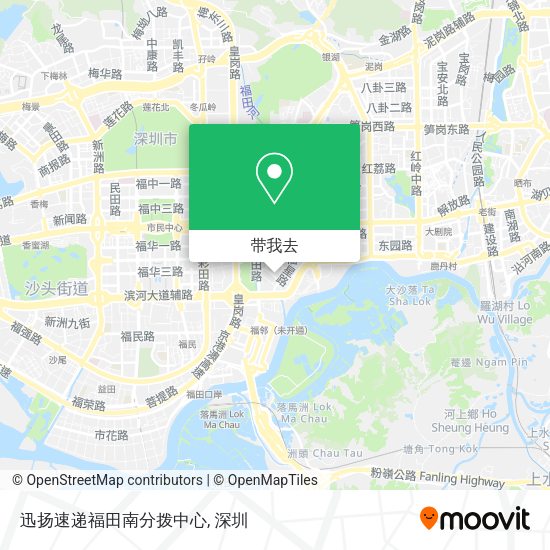 迅扬速递福田南分拨中心地图