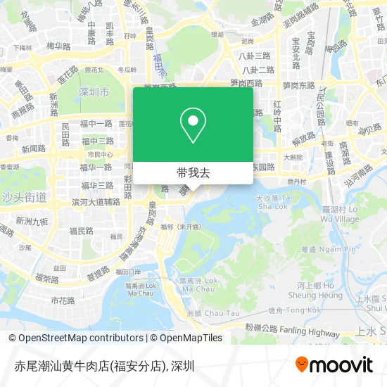 赤尾潮汕黄牛肉店(福安分店)地图