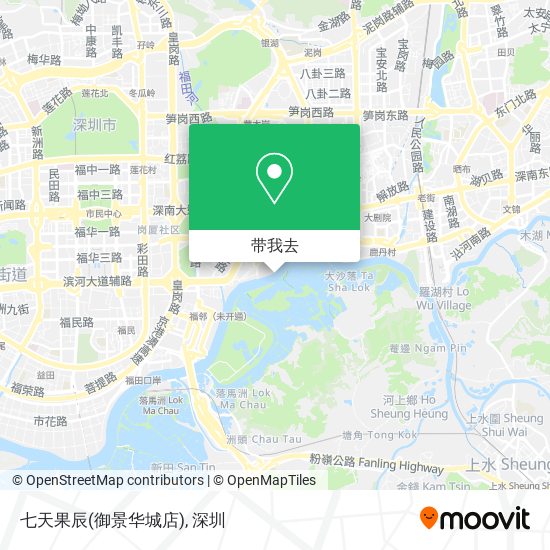 七天果辰(御景华城店)地图