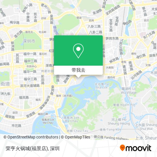 荣亨火锅城(福景店)地图