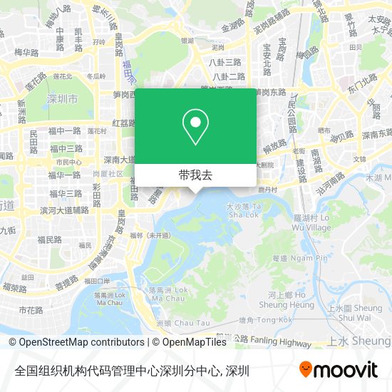 全国组织机构代码管理中心深圳分中心地图