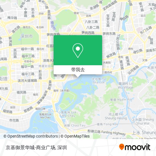 京基御景华城-商业广场地图