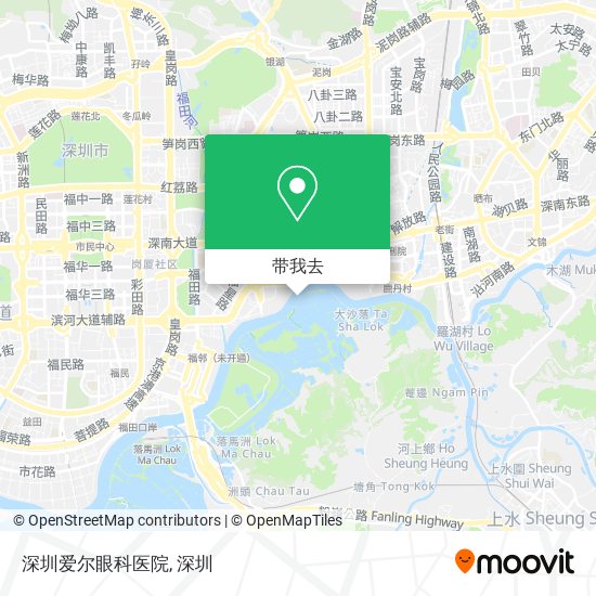 深圳爱尔眼科医院地图