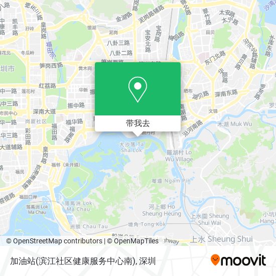 加油站(滨江社区健康服务中心南)地图