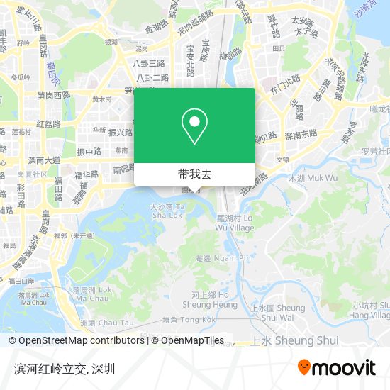 滨河红岭立交地图