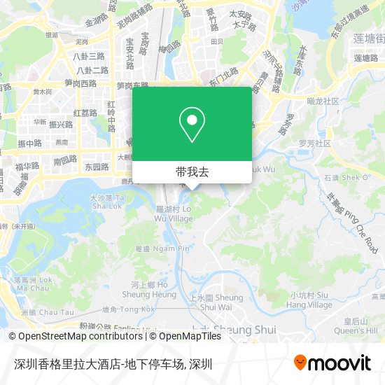 深圳香格里拉大酒店-地下停车场地图