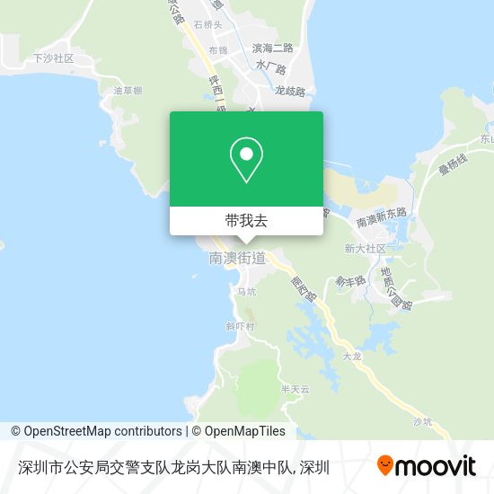 深圳市公安局交警支队龙岗大队南澳中队地图