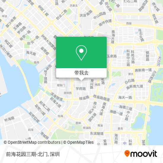 前海花园三期-北门地图