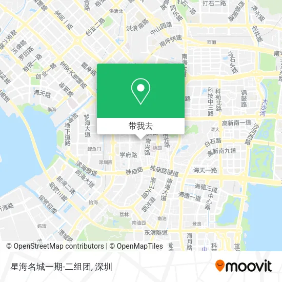 星海名城一期-二组团地图