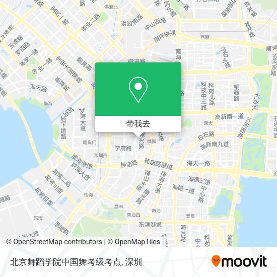 北京舞蹈学院中国舞考级考点地图