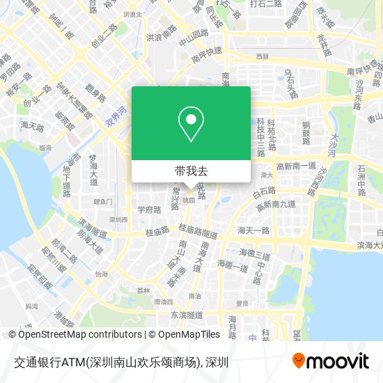 交通银行ATM(深圳南山欢乐颂商场)地图