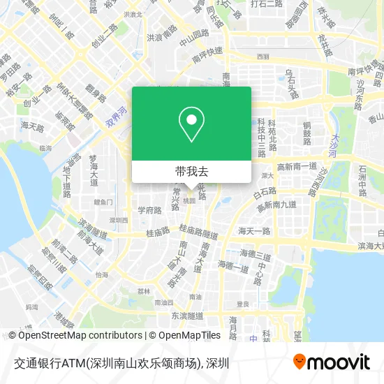 交通银行ATM(深圳南山欢乐颂商场)地图