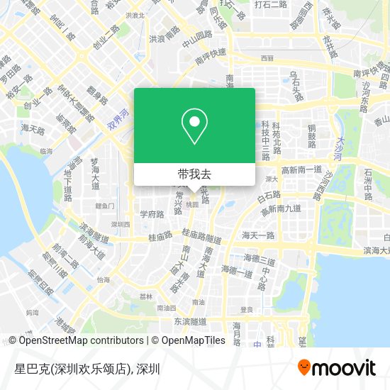 星巴克(深圳欢乐颂店)地图