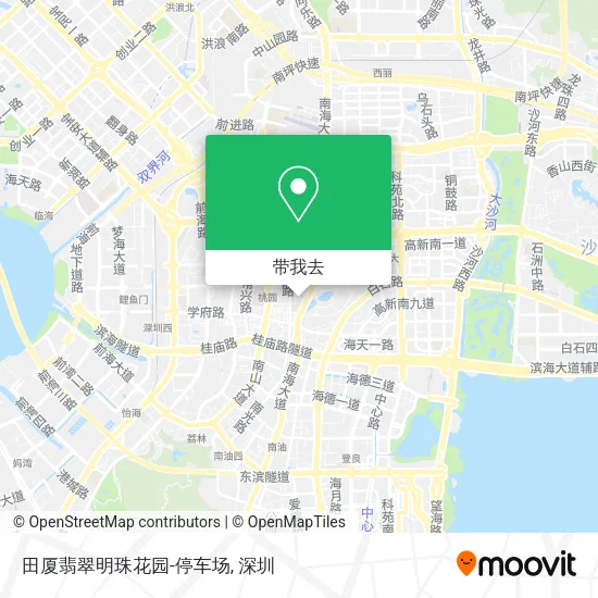 田厦翡翠明珠花园-停车场地图