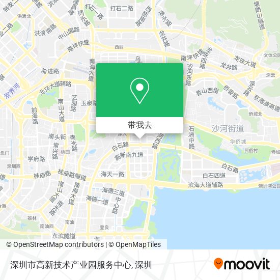 深圳市高新技术产业园服务中心地图