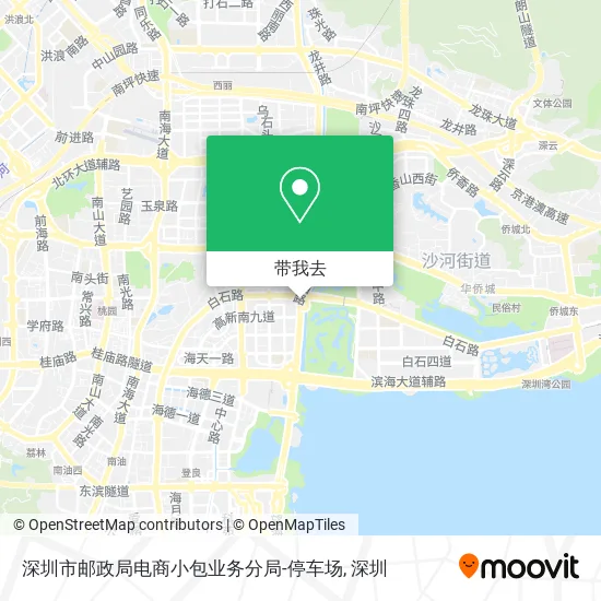 深圳市邮政局电商小包业务分局-停车场地图