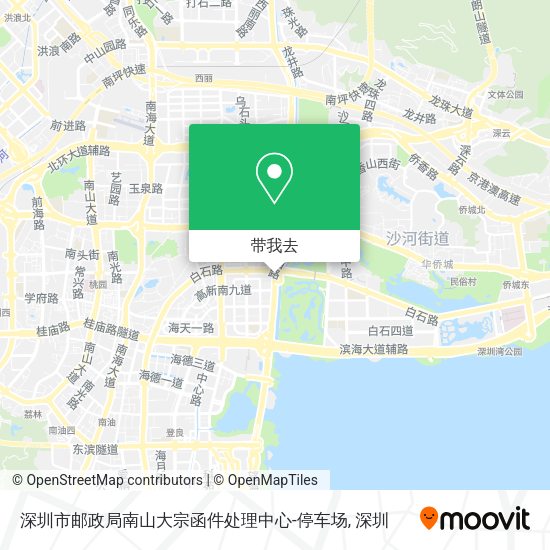 深圳市邮政局南山大宗函件处理中心-停车场地图