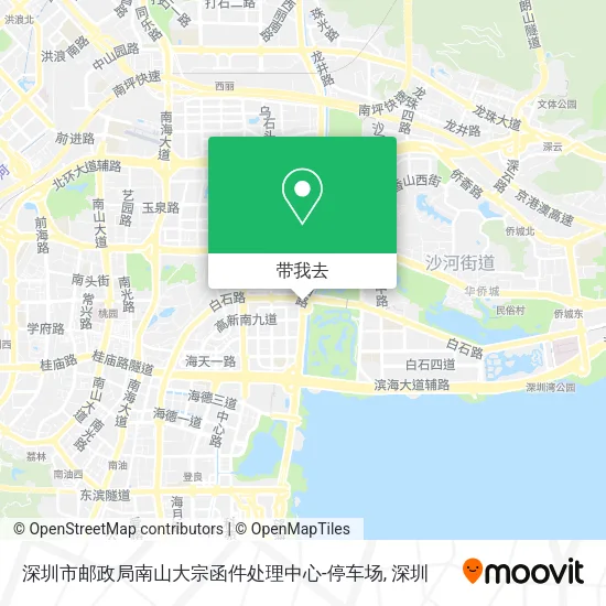深圳市邮政局南山大宗函件处理中心-停车场地图