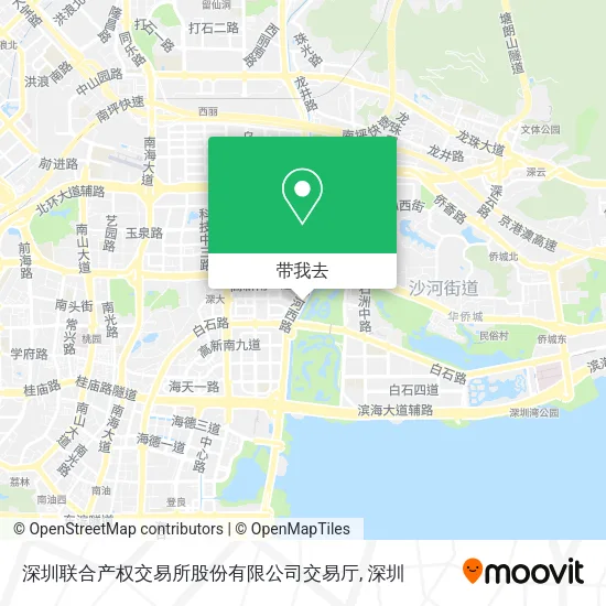 深圳联合产权交易所股份有限公司交易厅地图