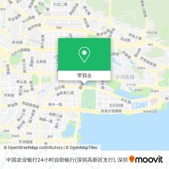 中国农业银行24小时自助银行(深圳高新区支行)地图