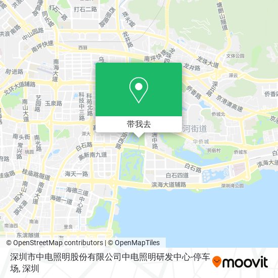 深圳市中电照明股份有限公司中电照明研发中心-停车场地图