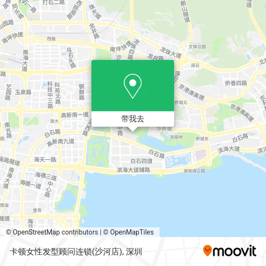 卡顿女性发型顾问连锁(沙河店)地图