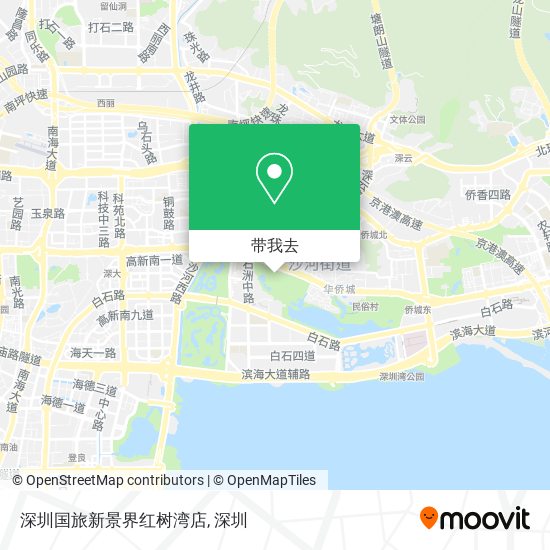 深圳国旅新景界红树湾店地图