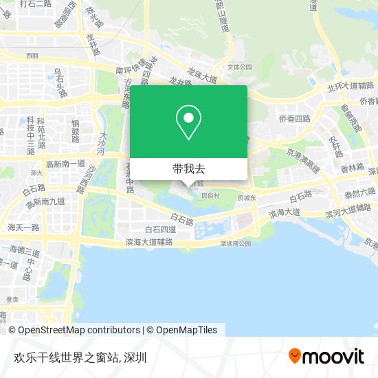 欢乐干线世界之窗站地图