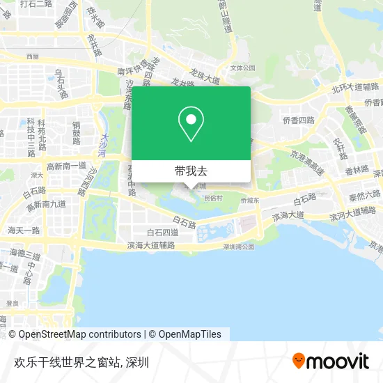 欢乐干线世界之窗站地图