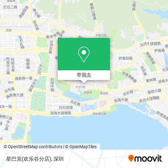 星巴克(欢乐谷分店)地图