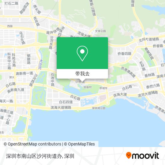 深圳市南山区沙河街道办地图